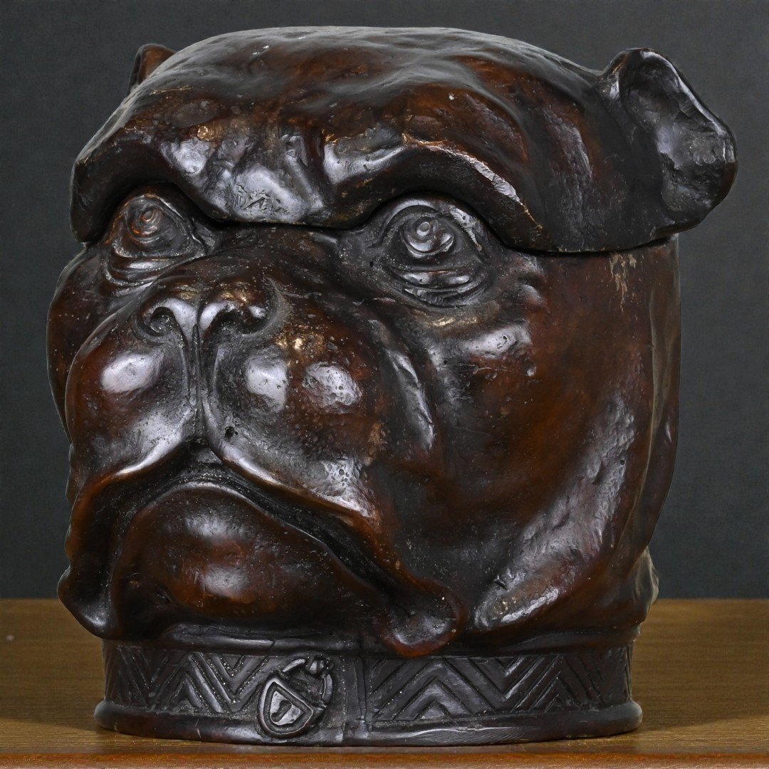 Portatabacco in Bronzo - Fine XIX Secolo-photo-3